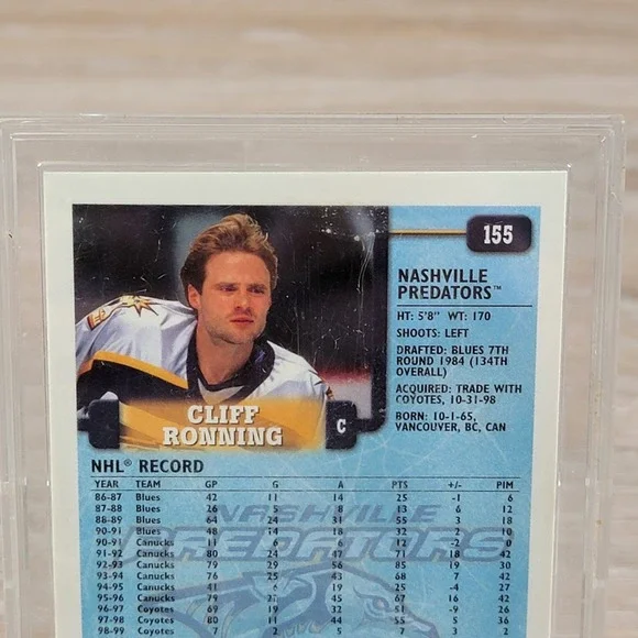 Cliff Ronning 1998 99 Nashville Predators O Pee Chee Autographed Hockey Card - Picture 5 of 6